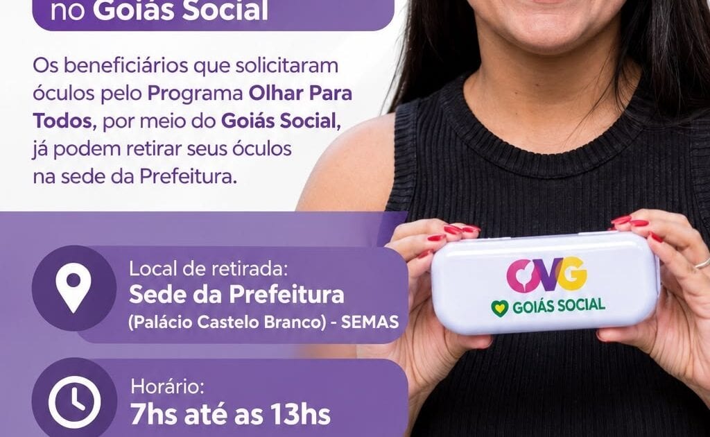 ENTREGA DOS ÓCULOS REMANESCENTES NA SEMAS, NA PREFEITURA DO CENTRO DE ITUMBIARA