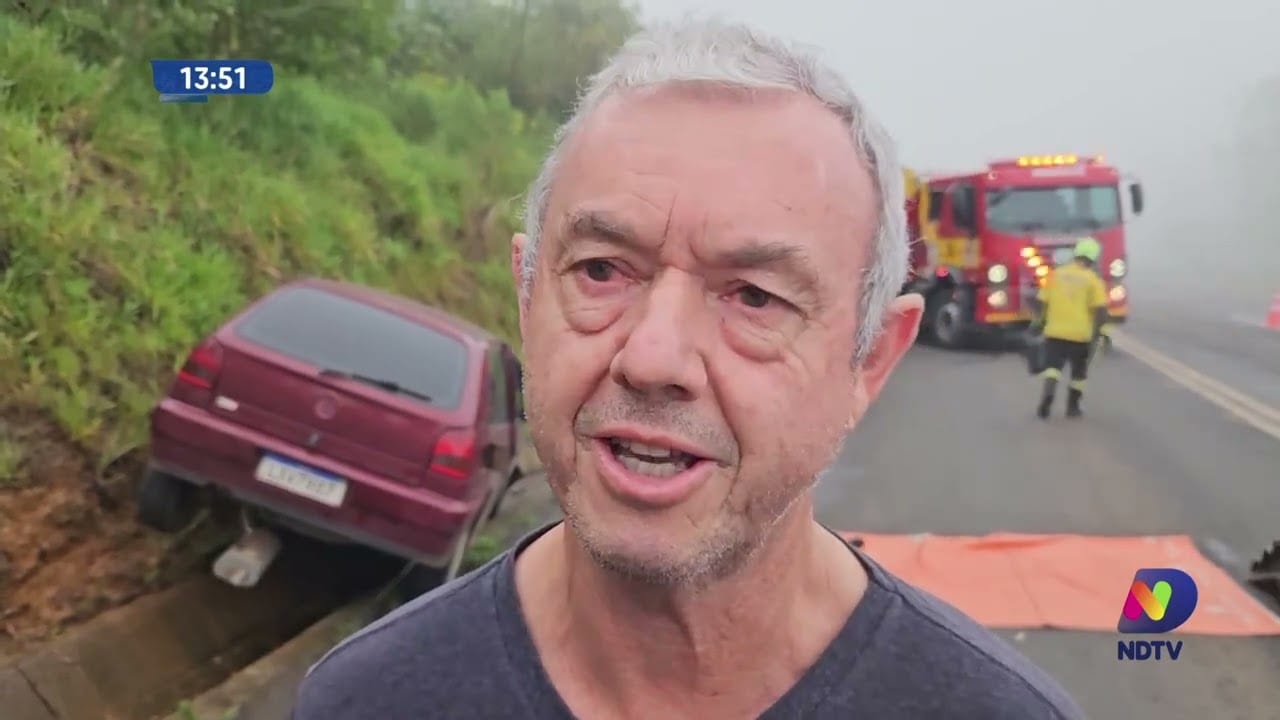 Acidente na SC-283 entre Chapecó e Arvoredo deixa motorista presa às ferragens