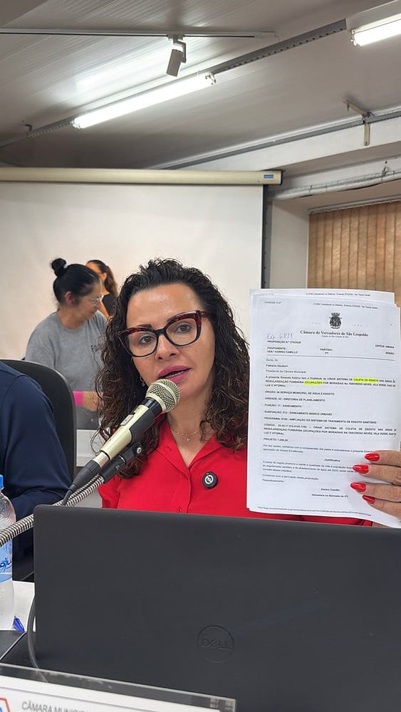 Vereadora Karina Camillo critica rejeição de 13 emendas à LDO 2027 em São Leopoldo