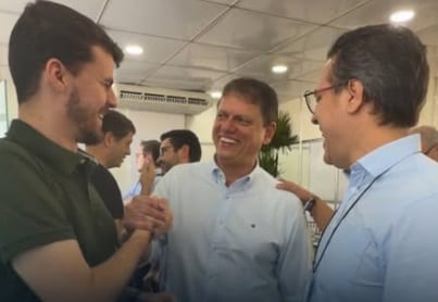 Tarcísio declara apoio a João Pedro Pugina para deputado estadual