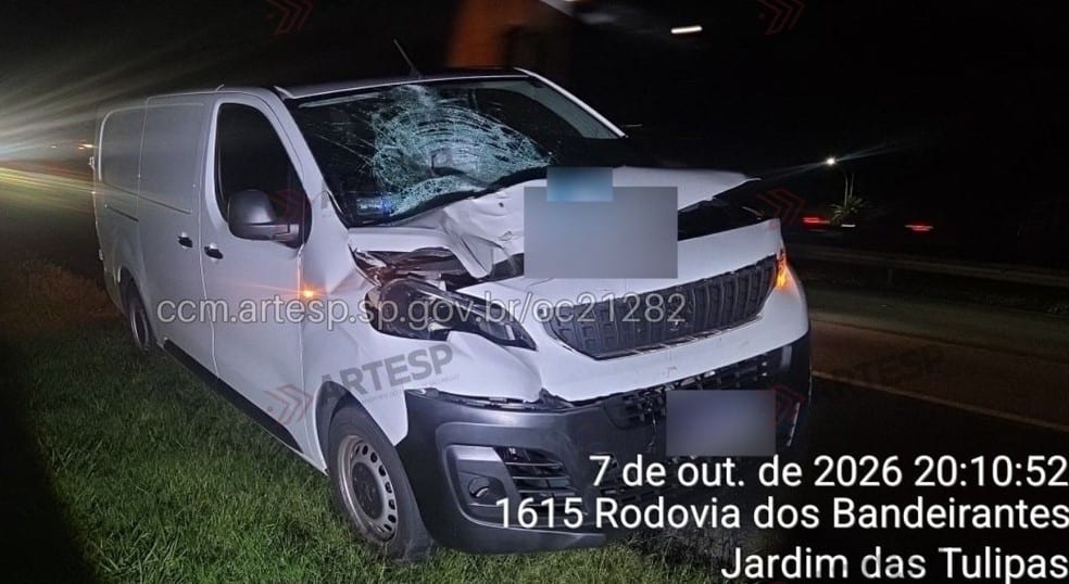 Jundiaí (SP): Pedestre morre ao ser atropelado por van na Rodovia dos Bandeirantes