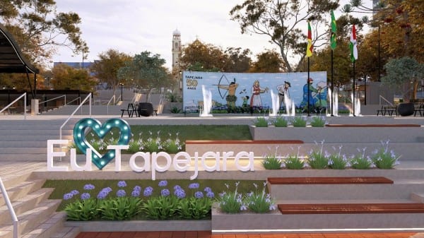Prefeitura de Tapejara apresenta projeto de revitalização da Praça Central