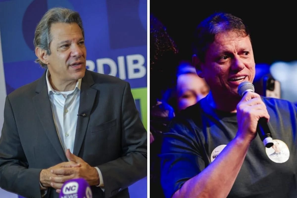 Haddad e Tarcísio buscaram voto evangélico em agendas no sábado (19/9)