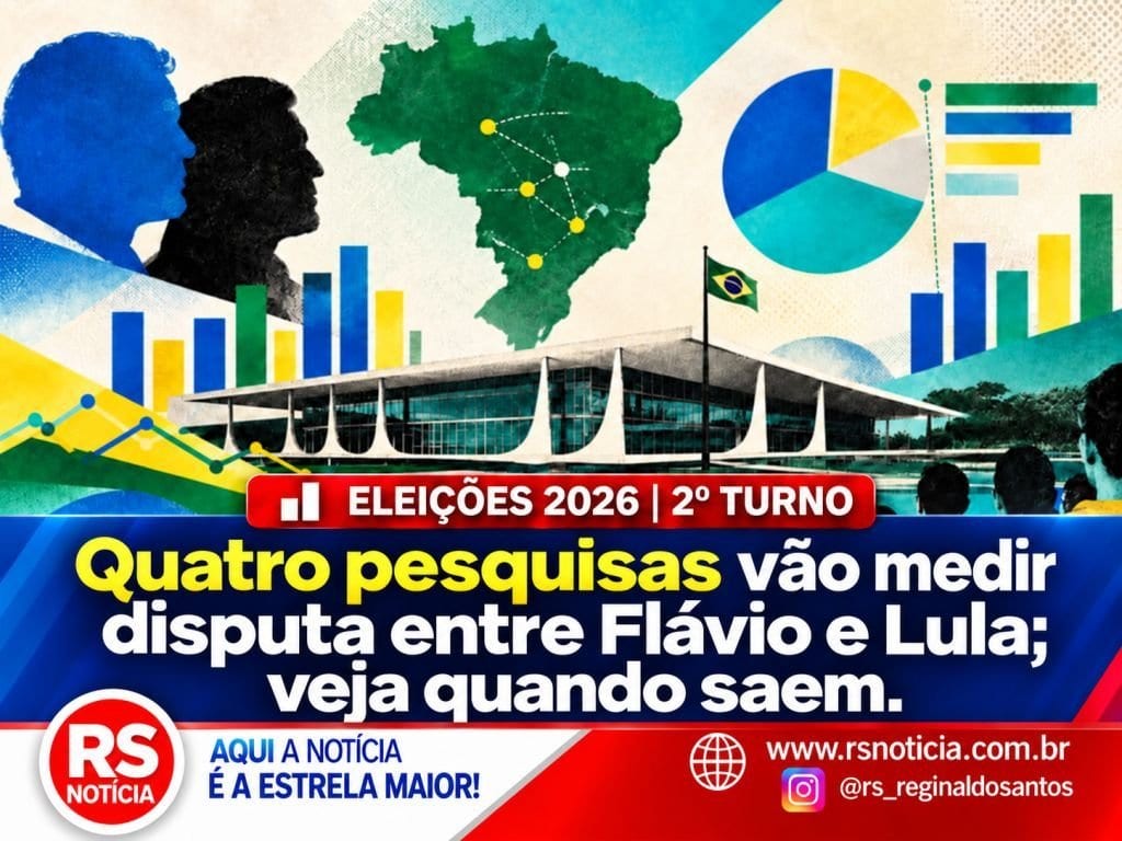 Eleições 2026 | 2º turno: quatro pesquisas vão medir disputa entre Flávio e Lula; veja quando saem