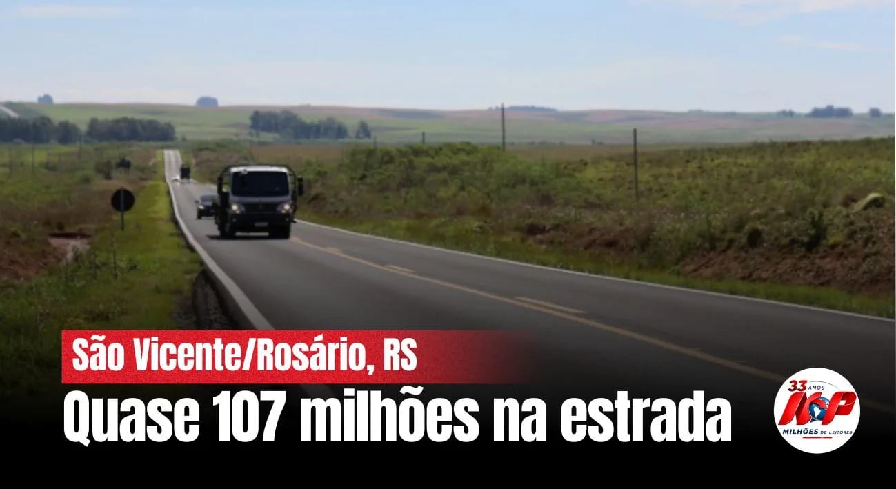 Asfalto novo entre São Vicente e Rosário