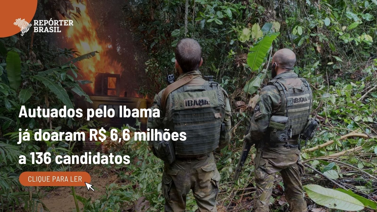 Autuados pelo Ibama já doaram R$ 6,6 milhões a 136 candidatos