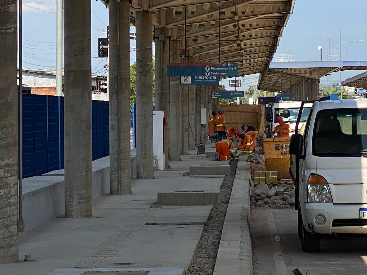 Obras do Eletroterminal de Hortolândia estão 30% concluídas