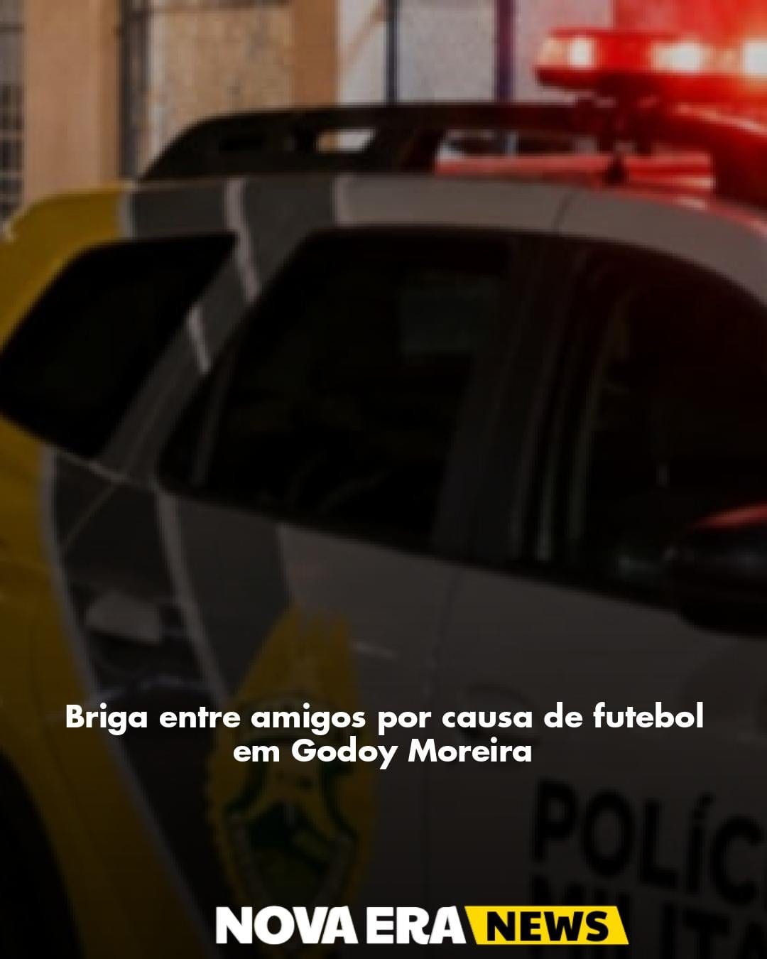 Briga entre amigos por causa de futebol em Godoy Moreira