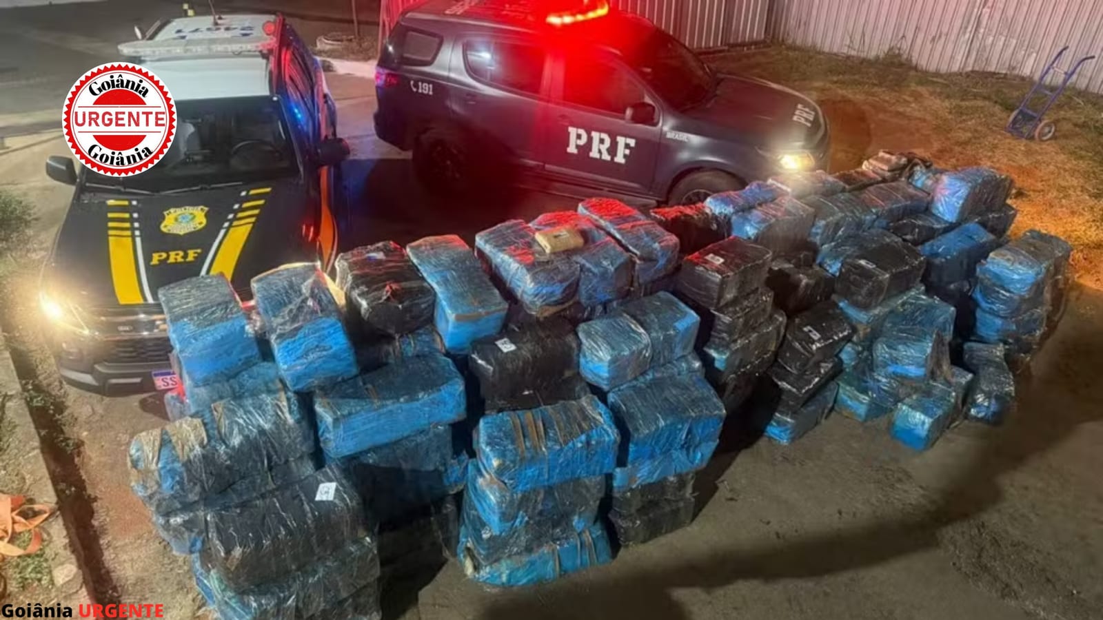 PRF apreende 3,7 toneladas de skunk escondidas entre telhas na BR-040, em Goiás