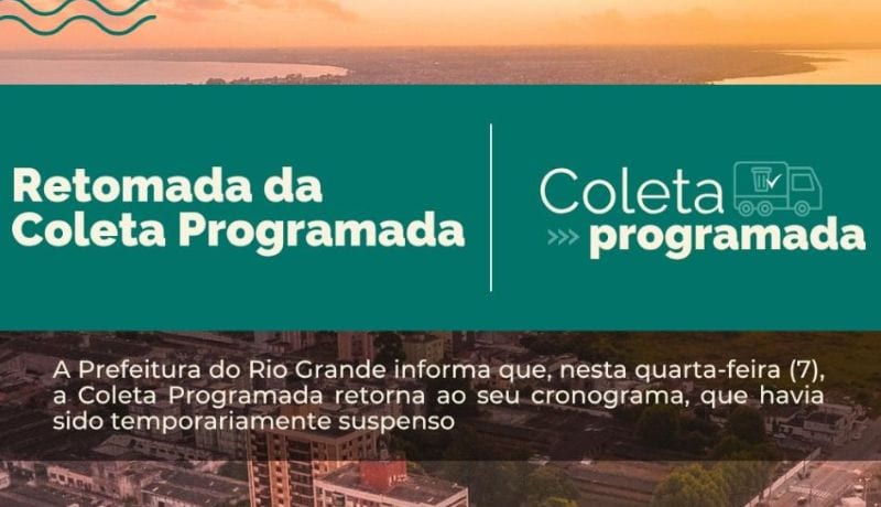 Coleta Programada retorna nesta quarta-feira (7)