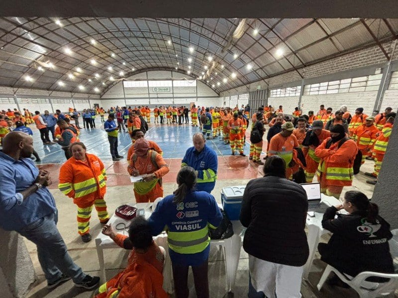 Secretaria de Saúde faz multivacinação para trabalhadores da Odebrecht em Soledade