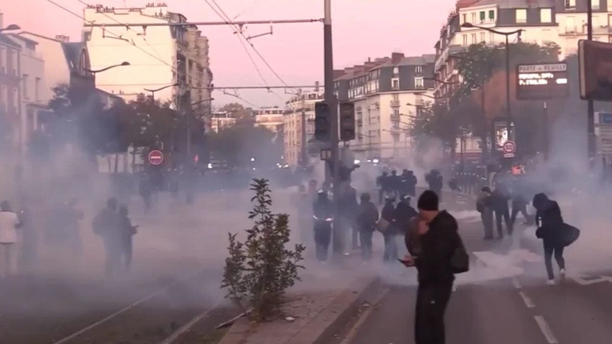 Protestos na França terminam com confrontos em grandes cidades