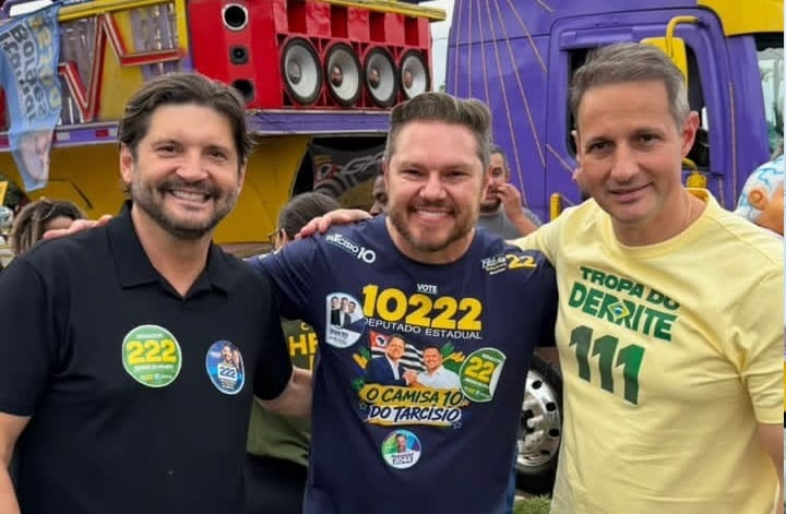Campetti participa de carreata em Olímpia com candidatos ao Senado