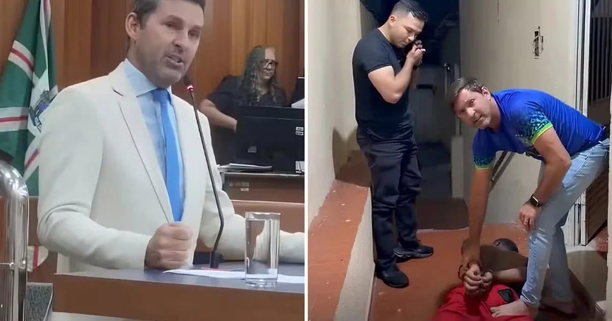 Vereador e cabo da PM perseguem e prendem homem que tentava matar a ex-mulher, em Goiás; vídeo