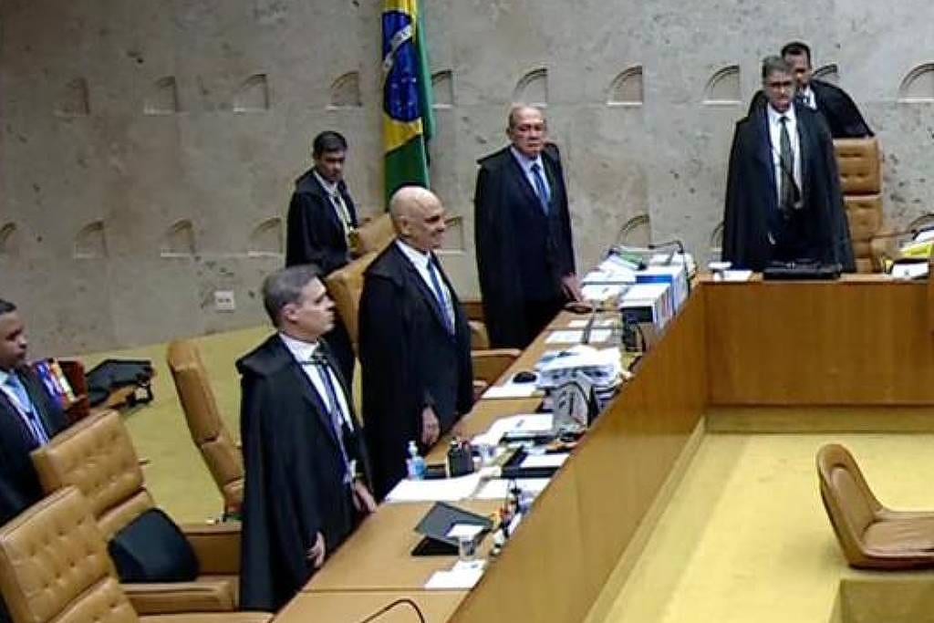 Com Moraes e Mendonça lado a lado, STF ignora caso Master em 1ª sessão após novas mensagens de Vorcaro