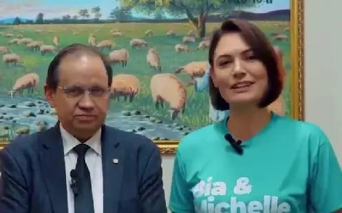 Michelle Bolsonaro pede voto para Eli Borges; ex-primeira-dama já declarou apoio a Gomes no Tocantins