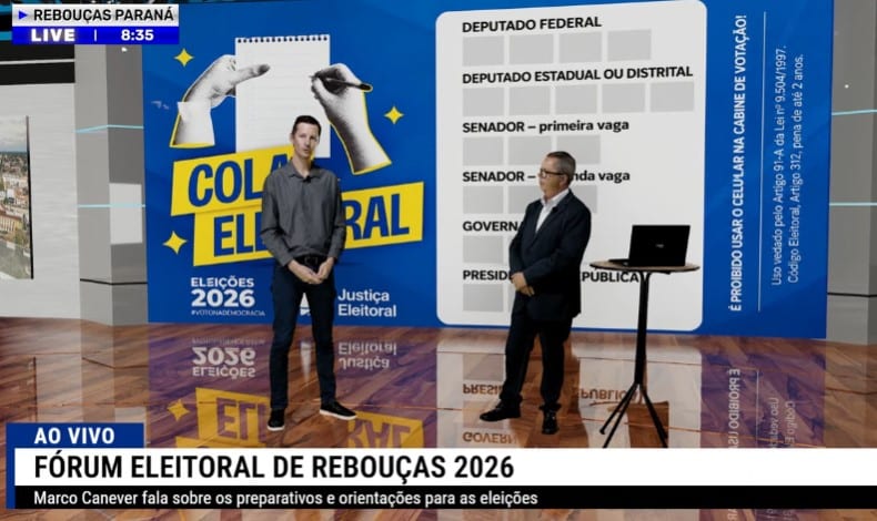 Justiça Eleitoral orienta eleitores de Rebouças e Rio Azul para 2026
