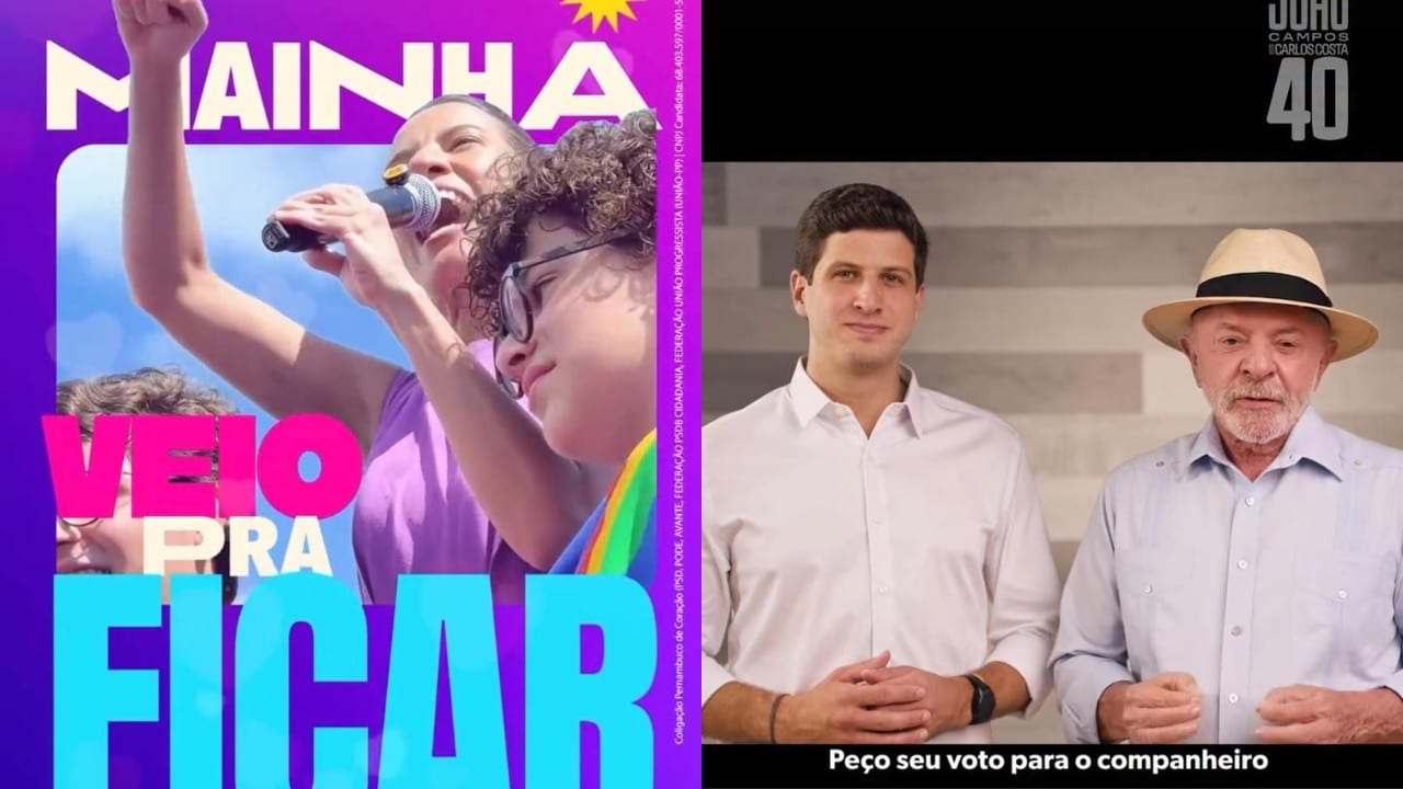 Raquel Lyra e João Campos concentram mais de 100 posts e 7 milhões de seguidores