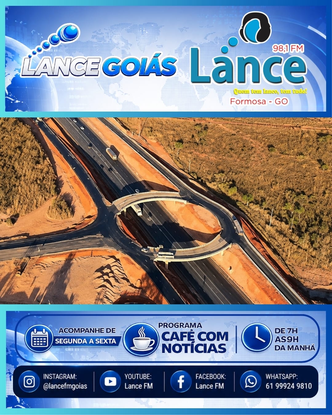 Ministério dos Transportes libera tráfego em viaduto do acesso sul de Formosa (GO)