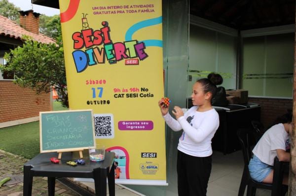 SESI Diverte reúne crianças e famílias em dia de lazer e cultura em Cotia