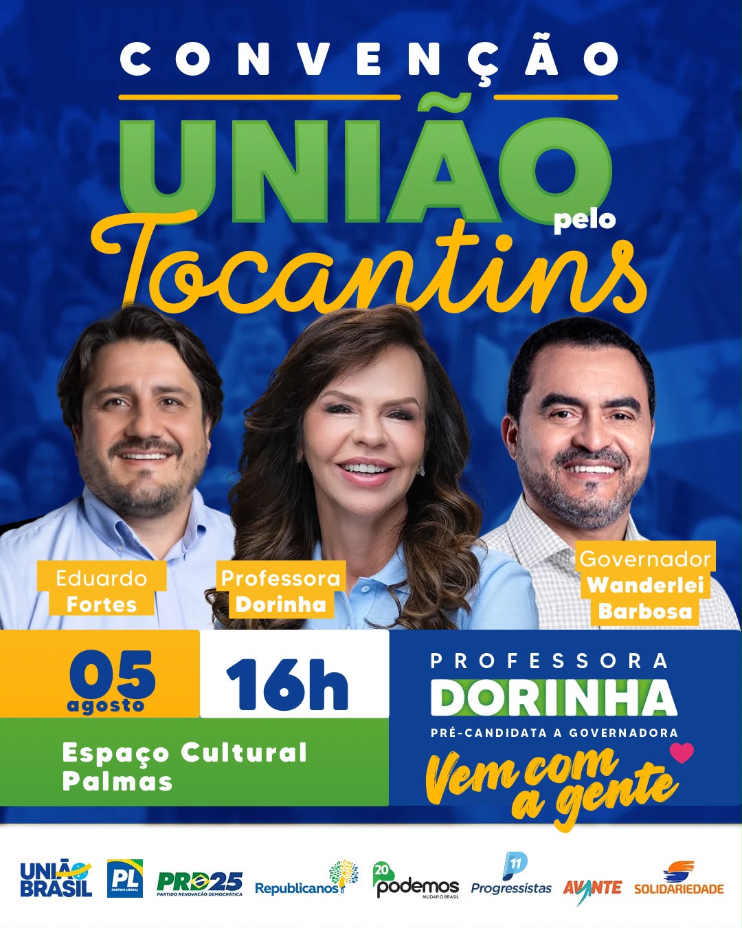 Republicanos oficializa reeleição de Eduardo Fortes em convenção