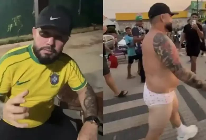 BOLSONARISTA PERDE APOSTA ELEITORAL E CUMPRE PROMESSA DESFILANDO DE CALCINHA NO PARÁ