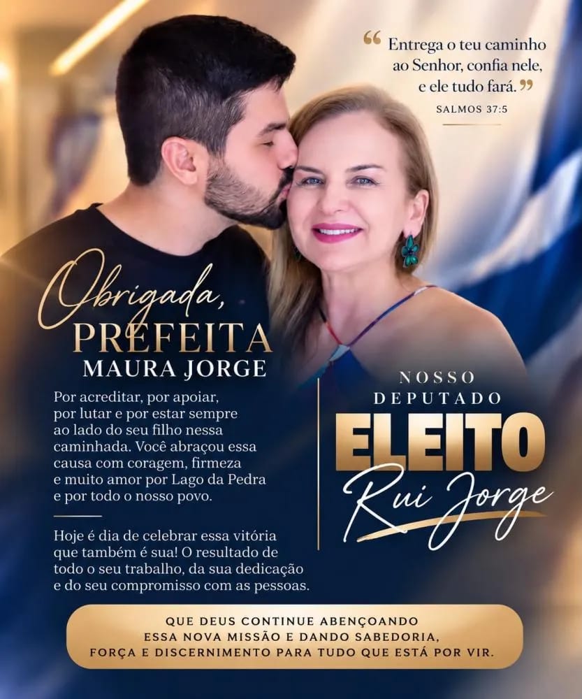 Maura Jorge e seu Filho Novo Deputado Rui Jorge