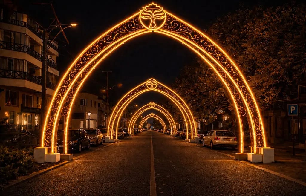 CORREDOR ILUMINADO VAI EMBELEZAR A AVENIDA OSVALDO ARANHA