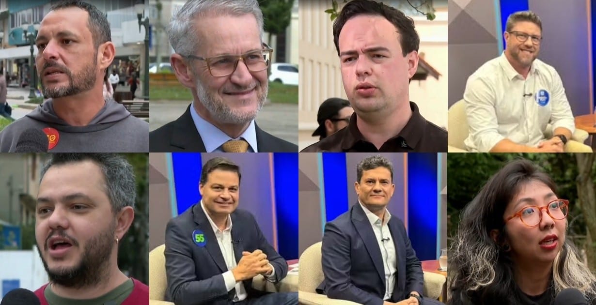 RPC sabatinou oito candidatos ao governo do Paraná; propostas foram exibidas no Meio-Dia Paraná