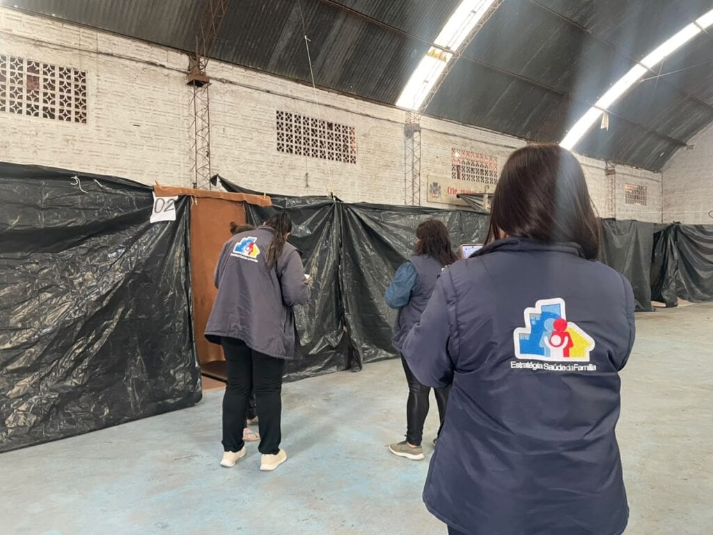 Secretaria de Saúde realiza ações preventivas nos abrigos