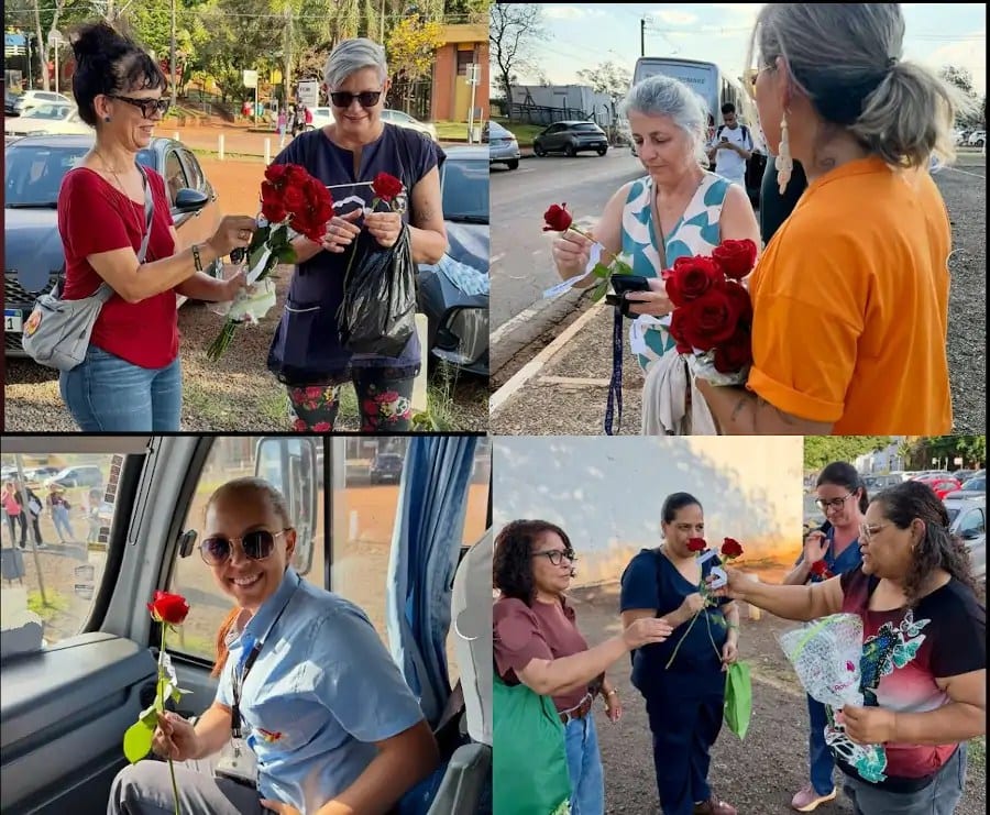 Professores e servidores da Unicamp oferecem Flores pela Democracia