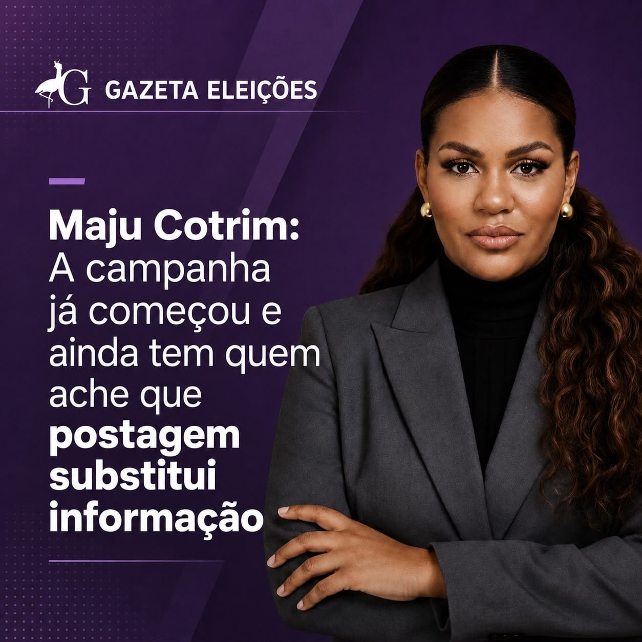 Maju Cotrim: campanha no Tocantins vai além de postagens nas redes