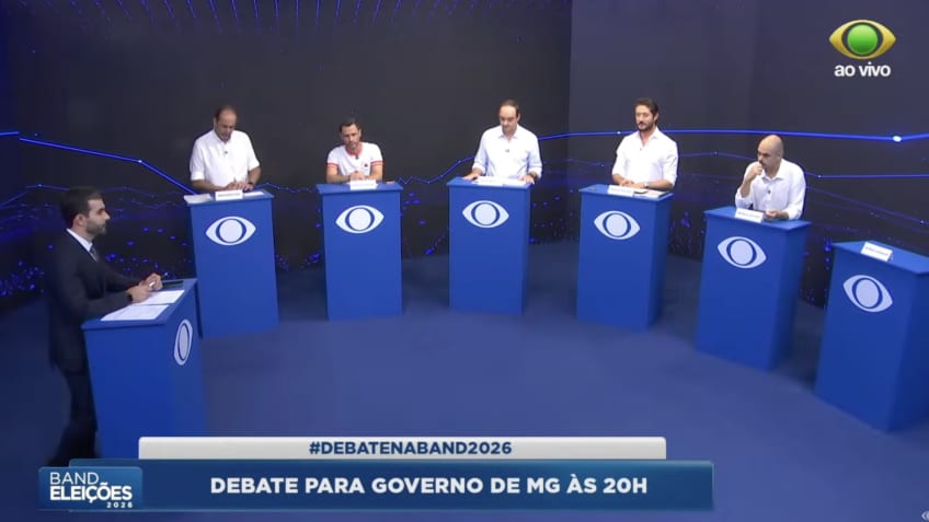 Candidatos a governador de MG atacam Mateus Simões em debate na Band