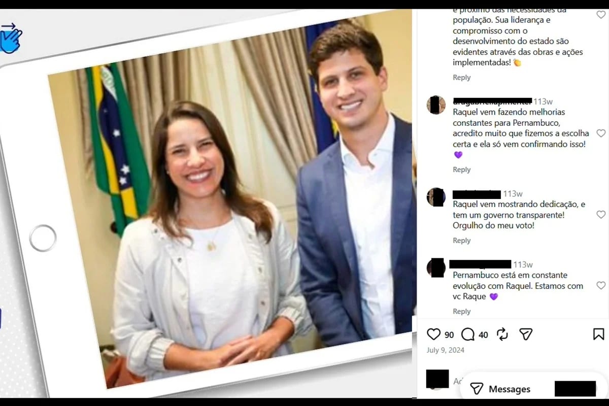 Advogada ligada à aposta pagou R$75 por semana por elogios a Raquel Lyra
