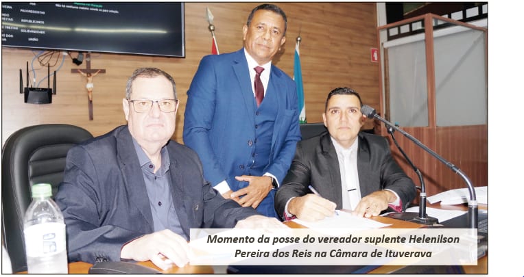 Helenilson (PL) toma posse como vereador em Ituverava