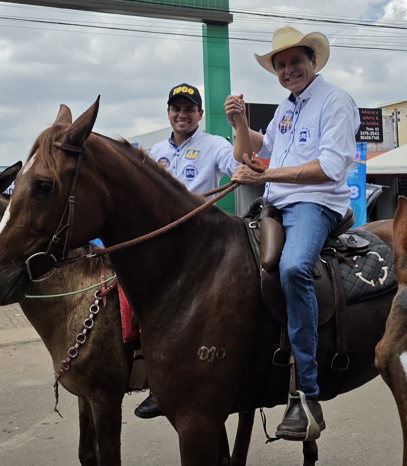 Nilton Franco participa da Cavalgada de Colinas ao lado de Lucas Campelo