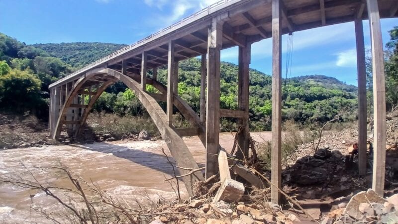 Dnit anuncia obras emergenciais na ponte da BR‑116 entre São Marcos e Campestre da Serra