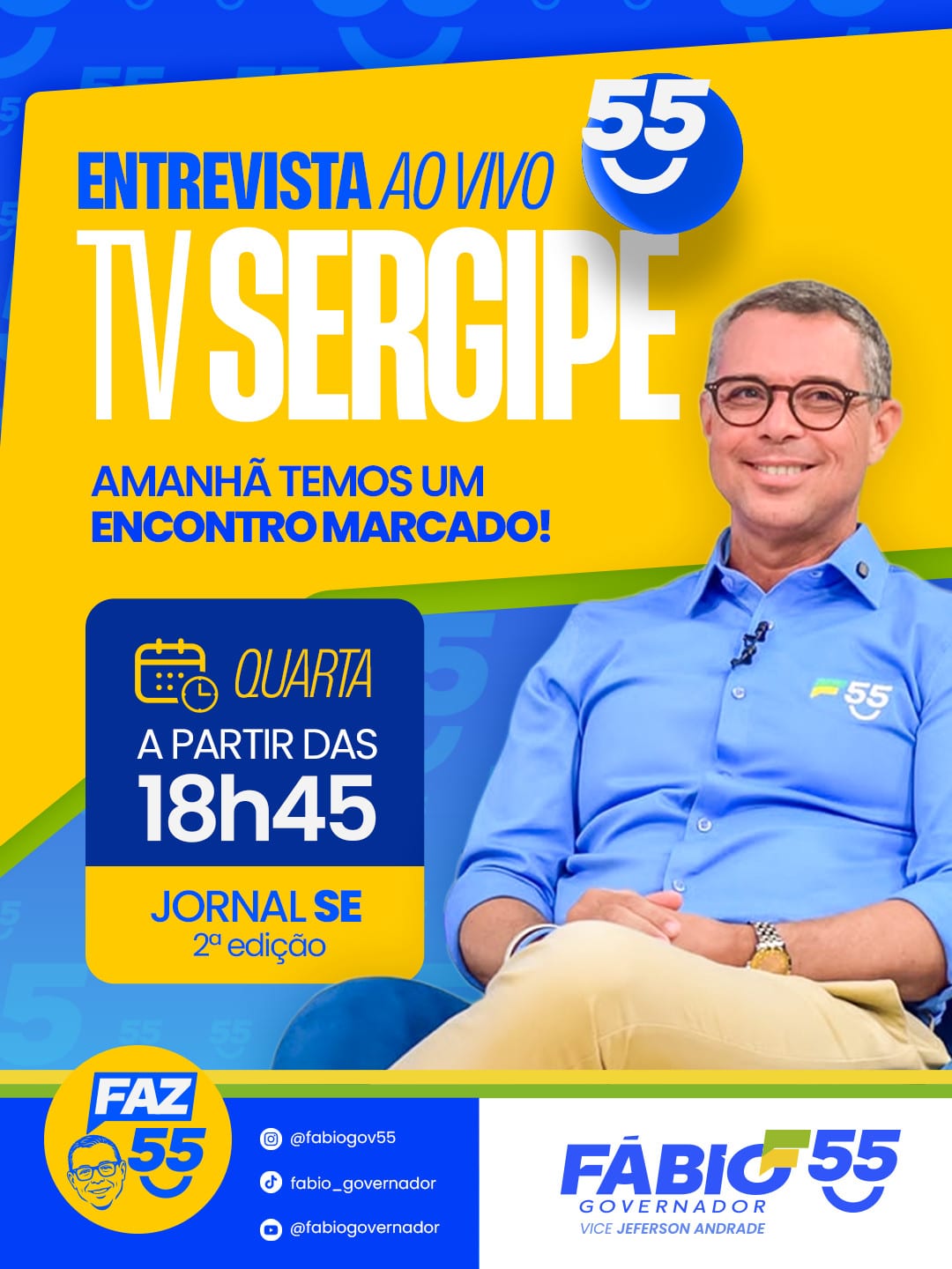 Fábio faz minicarreata na zona norte de Aracaju nesta quarta