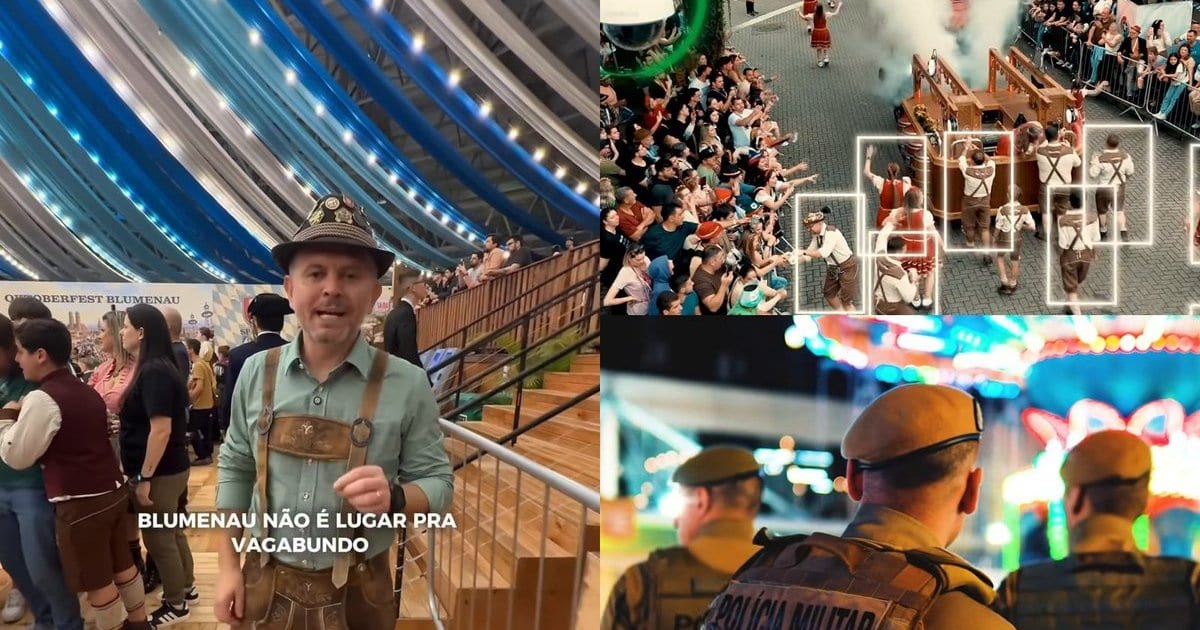 Sem cervejinha: ladrão de celular é flagrado por câmeras e acaba preso na Oktoberfest Blumenau
