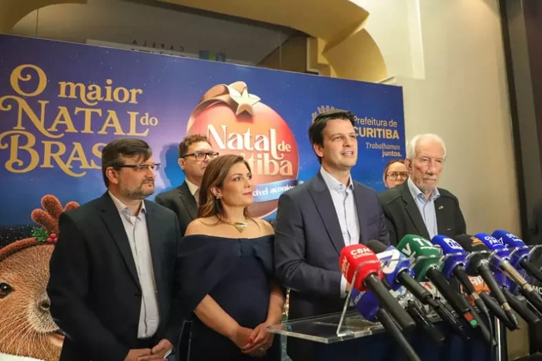 Prefeito Eduardo Pimentel auncia o Natal de Curitiba 2026