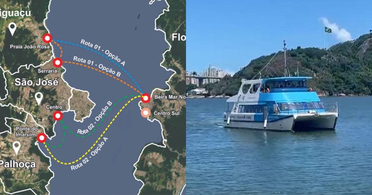 Estado começa a traçar rotas para implementar transporte aquaviário que vai interligar municípios da Grande Florianópoli