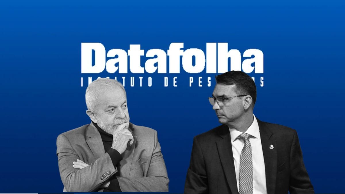Datafolha anuncia pesquisa de Lula e Flávio Bolsonaro