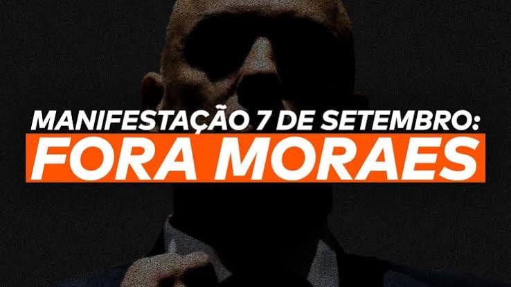 Dia 7, atos contra Moraes+Lula sairão na Paulista e no Parcão