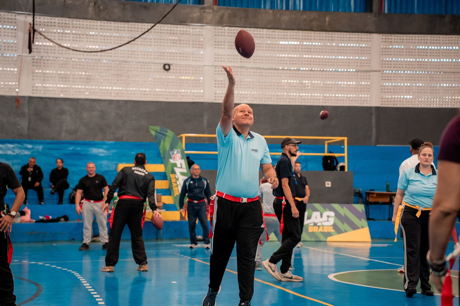 Parceria inédita da Prefeitura com a NFL incrementa aulas de Educação Física com o flag football