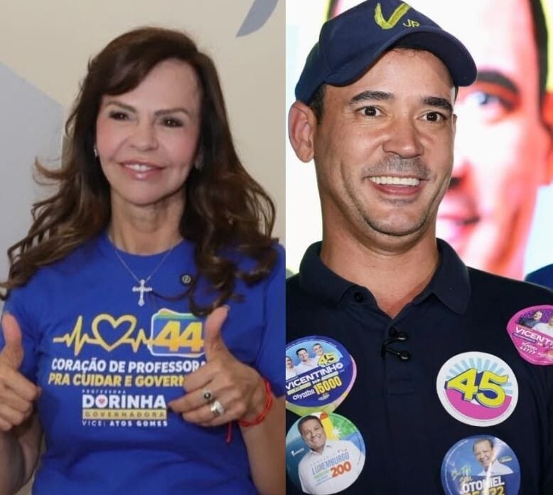 Professora Dorinha e Vicentinho Júnior se enfrentam no 2° turno dia 25 de outubro