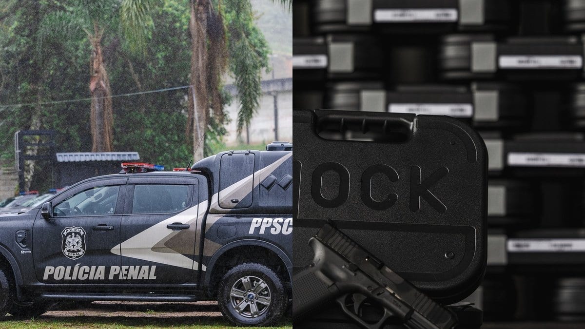Polícia Penal ganha 18 viaturas novas e 800 pistolas Glock para escoltar e vigiar presos em SC