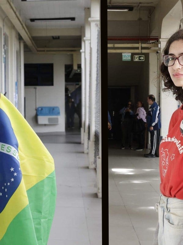 Entre bandeiras e adesivos, jovens vão às urnas para defender visões opostas de Brasil