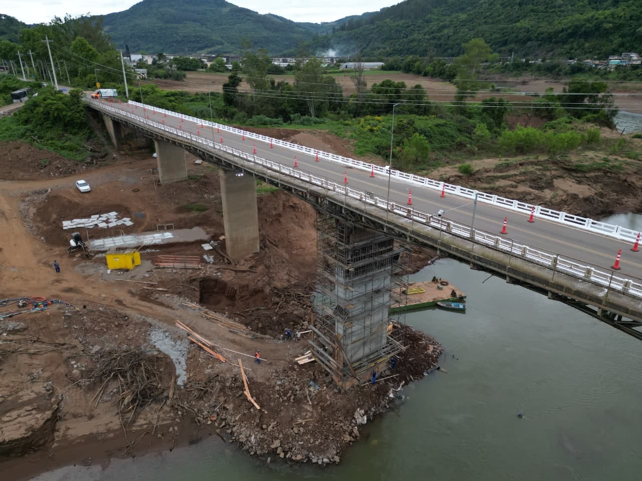 Ponte entre Encantado e Muçum deve ser liberada na quarta-feira