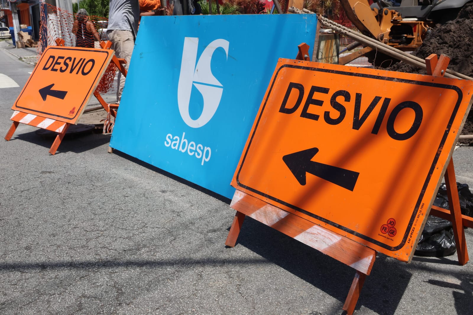 Seis cidades têm trechos interditados por obras da Sabesp entre 10 e 16 de agosto