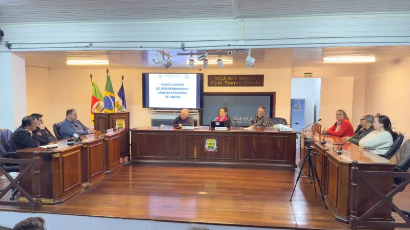 Câmara recebe apresentação de nova minuta do Plano Diretor de Canela